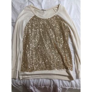 Gold sparkle sweater